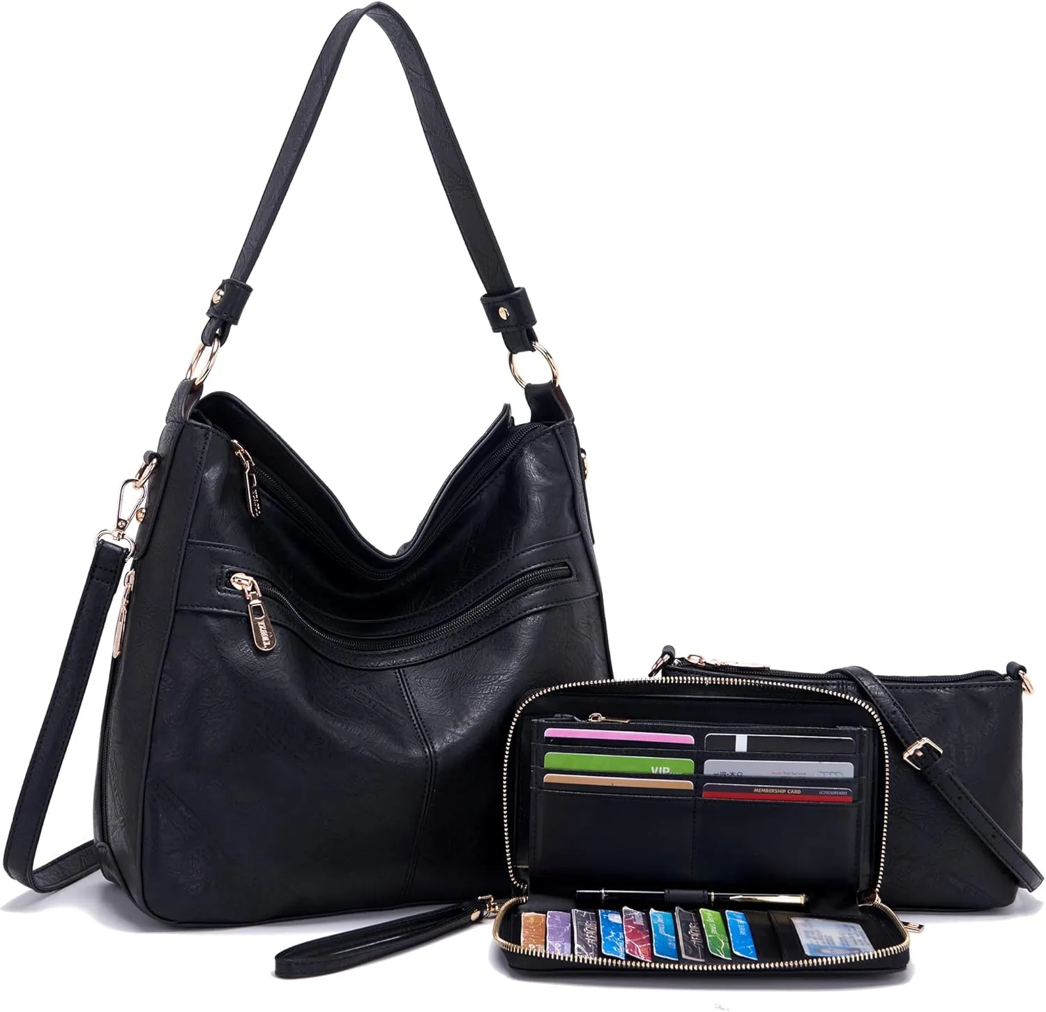 Women Large Crossbody Bags Ladies Satchel Shoulder Handbags Purse and Wallet Set for Women Totes Hobo Purses