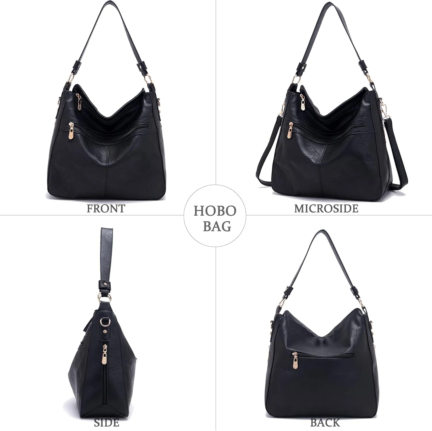 Women Large Crossbody Bags Ladies Satchel Shoulder Handbags Purse and Wallet Set for Women Totes Hobo Purses