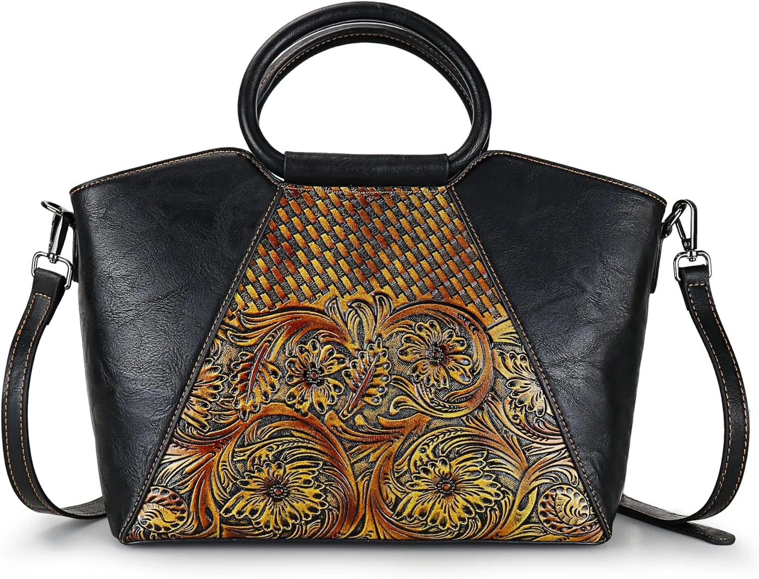 Women Satchel Handbags Crossbody Bag Top Handle Purse Medium Tote Bag Leather Shoulder Bag