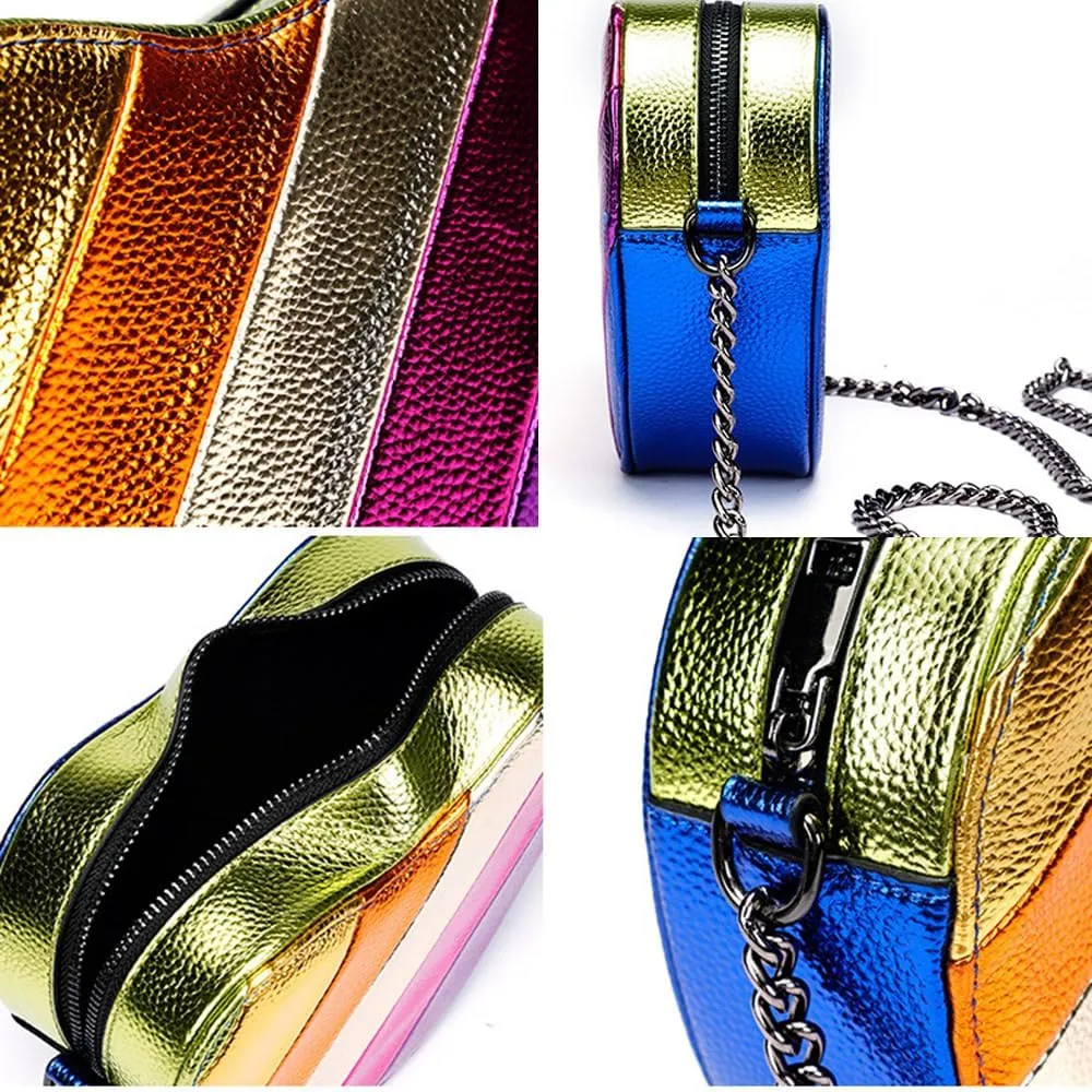 Women Satchel Handbags Quilted Crossbody Bags PU Leather Ladies Shoulder Bag Chain Strap Clutch Purse