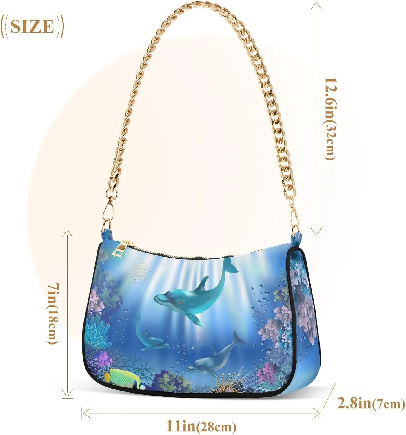 Women Shoulder Bag Crossbody Tote Handbag Chain Bag for Ladies