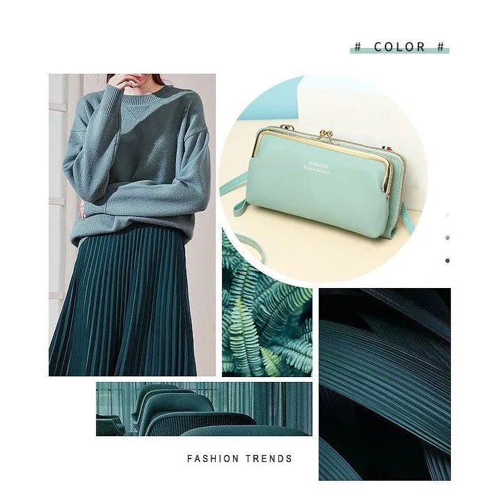 Women Sling Crossbody Wallet For Women | Mobile Phone Holder Purse With Shoulder Strap