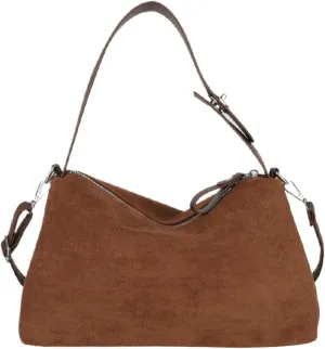 Women Suede Tote Bag Vintage Velvet Crossbody Bag 2025 Shoulder Bag Fall Winter Handbag Pillow Purse
