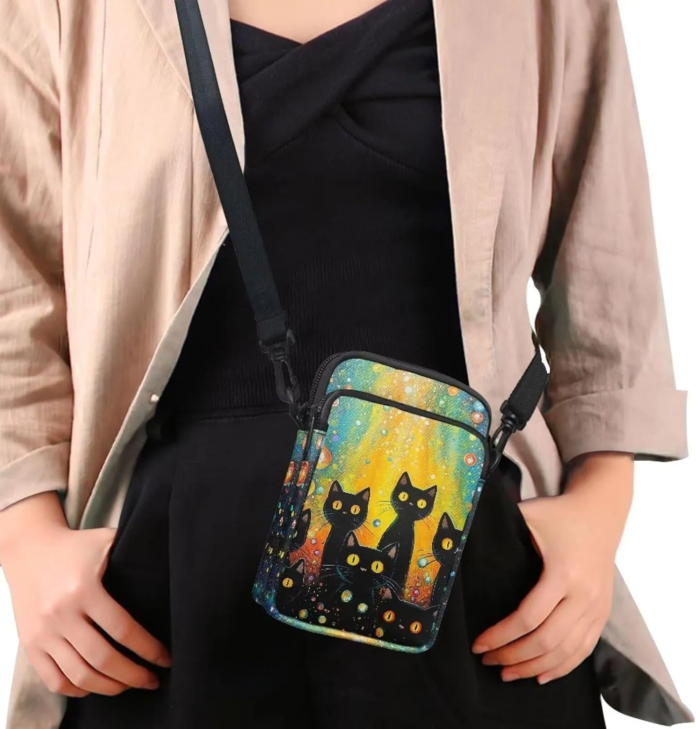 Womens Crossbody Bag Cell Phone Purse Wallet Small Shoulder Handbag Travel Sports Gym Bag