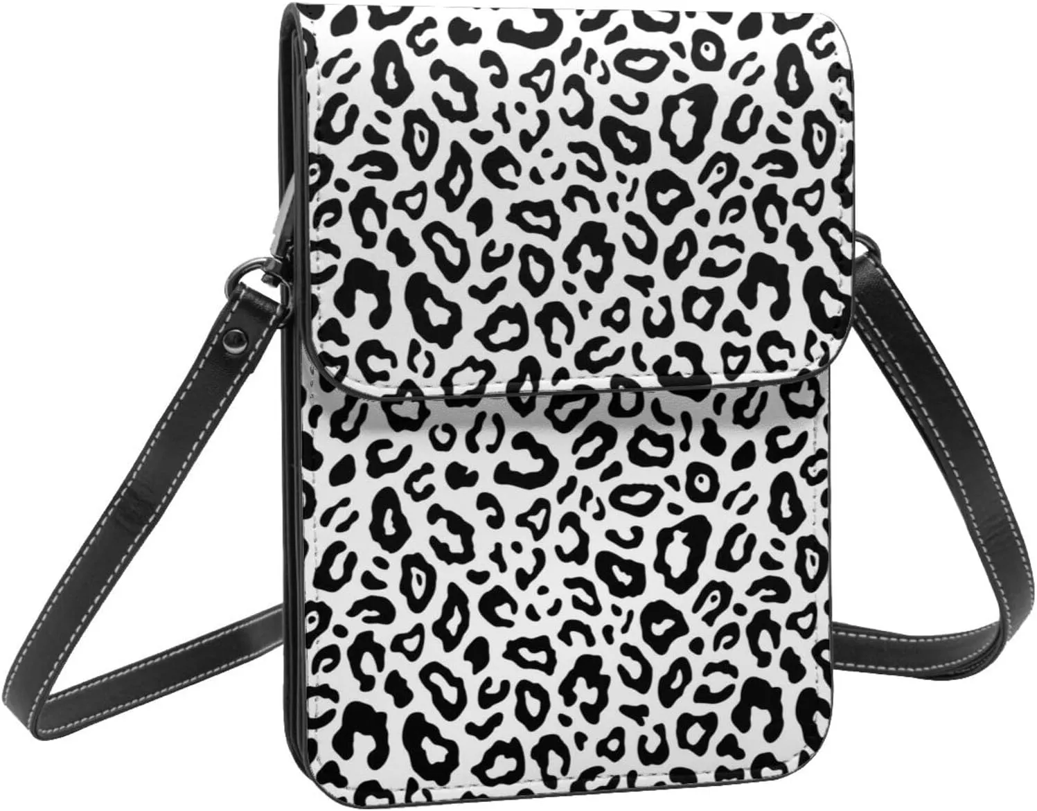 Womens Crossbody Bags Forest Animal Pattern Phone Bag Wallet Purses Adjustable Strap