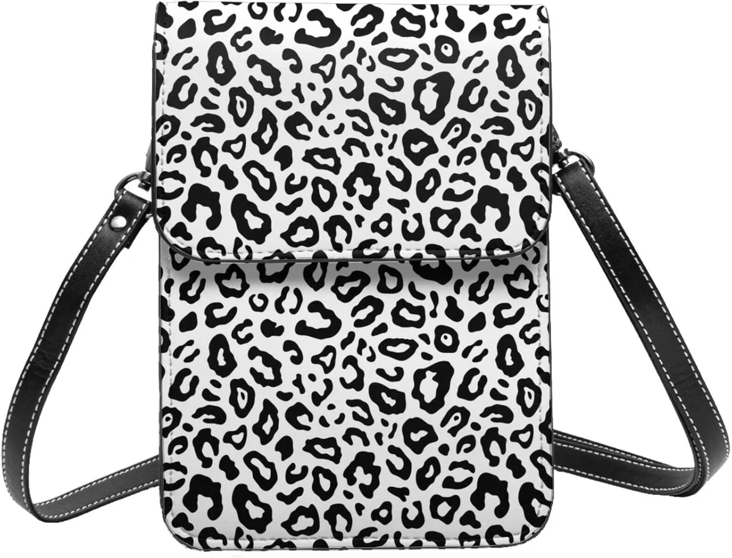 Womens Crossbody Bags Forest Animal Pattern Phone Bag Wallet Purses Adjustable Strap