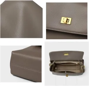 Women's Leather Handbag Messenger Bag Commuting Shoulder Crossbody Bag Totes Hobo Large Capacity Locker Casual Versatile