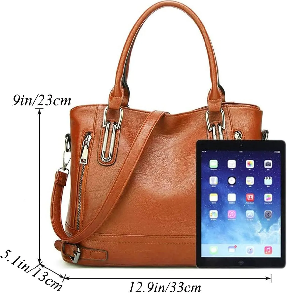 Women’s Leather Shoulder Handbags Crossbody Bags Hobo Totes Top-Handle Bag Satchel and Purse for Ladies