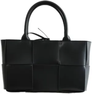 Women's Leather Woven Large Capacity Totes Handbag Commuting Hand Carry Shoulder Crossbody Bag Pillow Bag Versatile Hobo