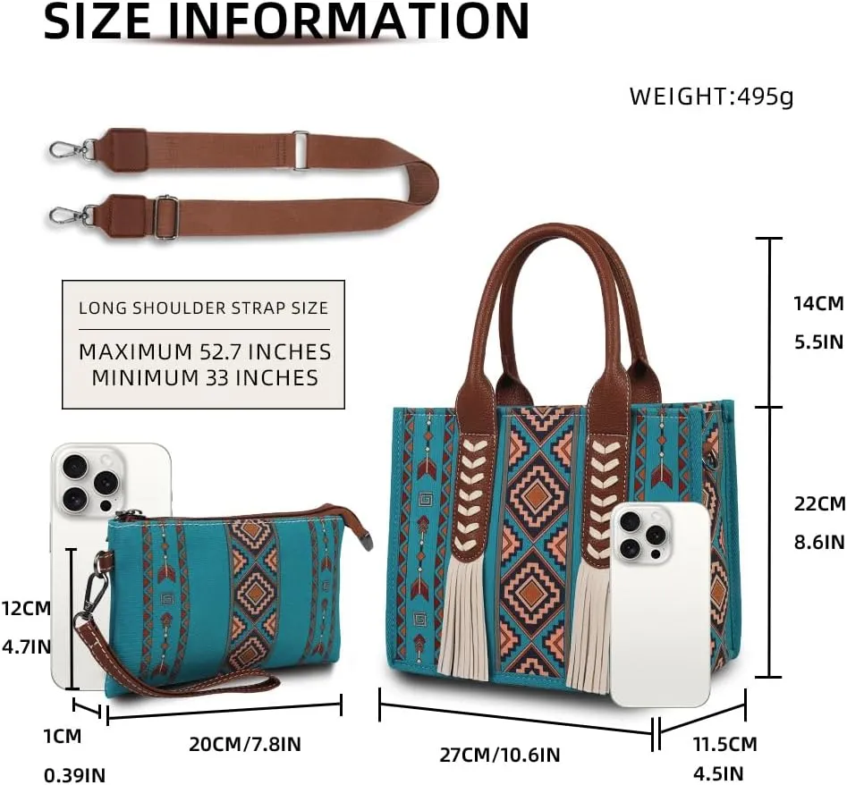 Women's Shoulder Bag with Matching Handbag and Detachable Strap - Versatile 3-in-1 Design