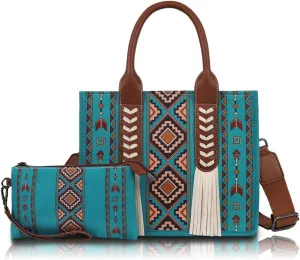 Women's Shoulder Bag with Matching Handbag and Detachable Strap - Versatile 3-in-1 Design