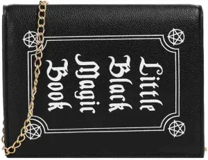 Women's Square Punk Magic Envelope Bag, PU Leather Darkness Skull Letter Shoulder Purse, Goth Clamshell Funny Crossbody Tote
