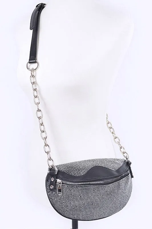 Women's Studded Crossbody Swing Bag