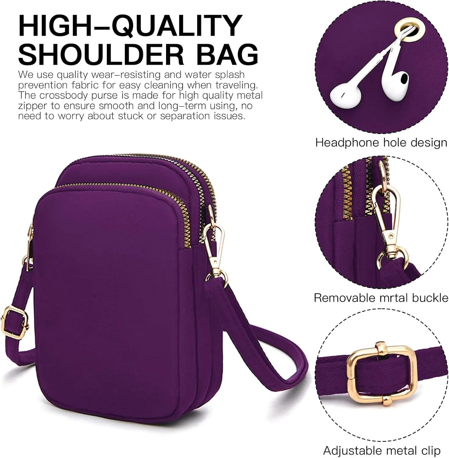 YINHEXI Small Crossbody Bags for Women, Mini Cell Phone Wallet Purse, Shoulder Bag for Women and Men