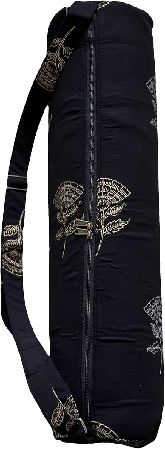 Yoga Mat Bag for Women & Men,Travel Yoga Gym Bag for 1/4"" 1/3"" Thick Exercise Yoga Mat, Full-Zip Yoga Mat Carrier Bag for Class workout Park with Adjustable Strap