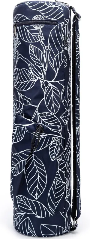 Yoga Mat Bag, Waterproof Yoga Bags and Carriers for Women Men with 2 Multi-Functional Pockets, Full-Zip Exercise Yoga Gym Bag Mat Carry Bag with Adjustable & Breathable Shoulder Strap
