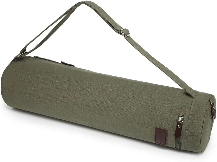 Yoga Mat Bag,Full-zip Exercise Yoga Mat Carrier Bag - Double Storage Pocket,Easy Access Zipper, Adjustable Shoulder Strap and Handle,Fits Most Mats