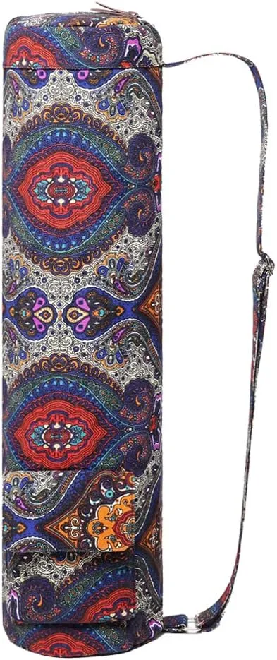 Yoga Mat Bag,Full-zip Exercise Yoga Mat Carrier Bag - Double Storage Pocket,Easy Access Zipper, Adjustable Shoulder Strap and Handle,Fits Most Mats