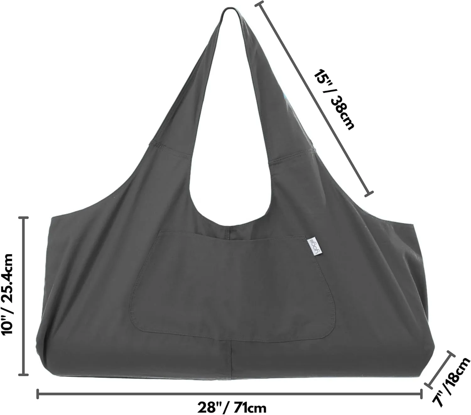 Yogiii Yoga Mat Bag | The ORIGINAL YogiiiTotePRO | Large Yoga Mat Bag or Yoga Mat Carrier with Side Pocket | Yoga Bag Fits Most Size Mats
