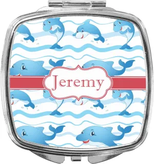 YouCustomizeIt Personalized Dolphins Compact Makeup Mirror