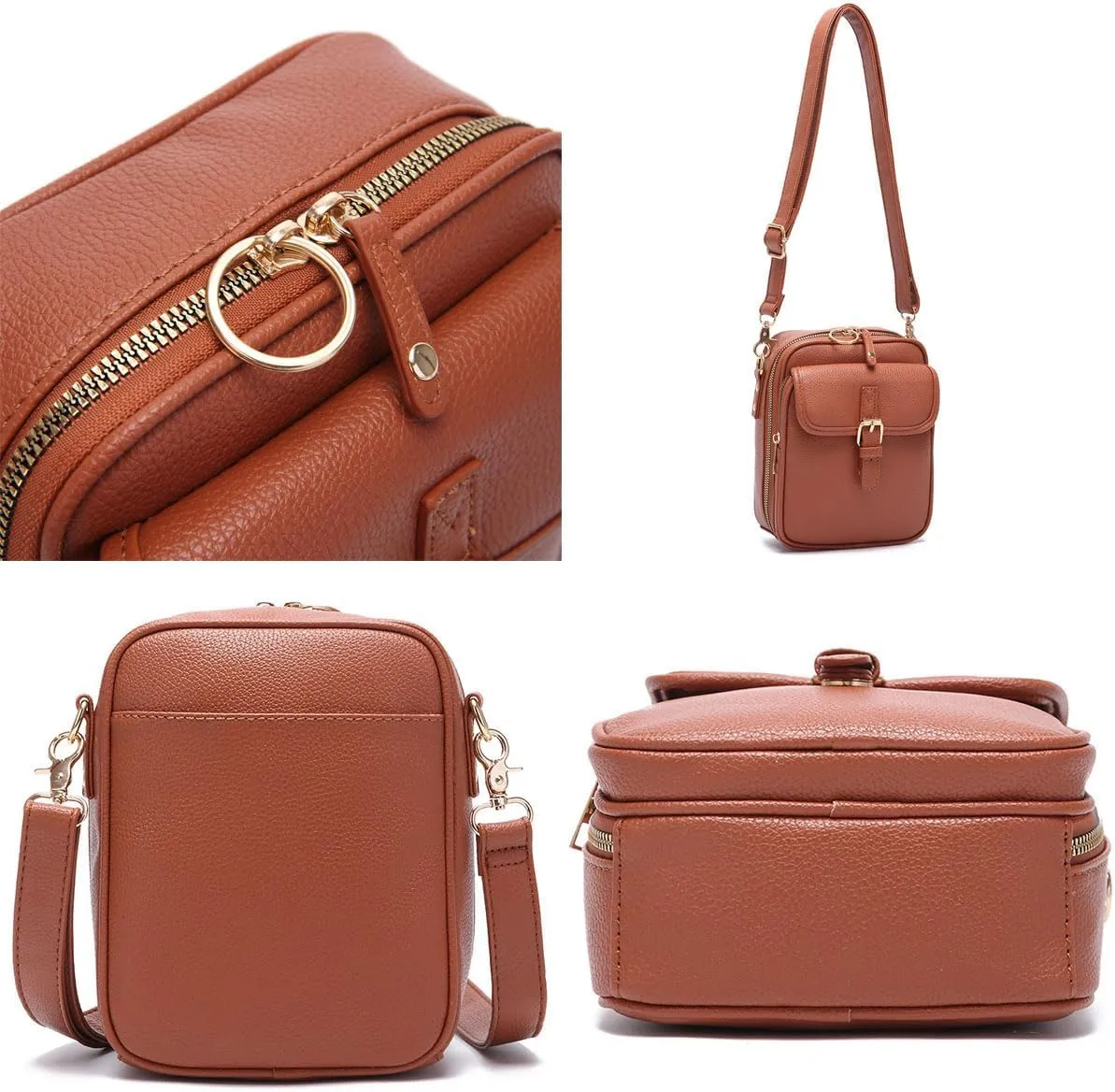 Zealburst 5 Crossbody Leather Bag,Collaboraten1 Urvashi Tojoyride Forcipower Collaboration Crossbody Anti Theft Leather Bag