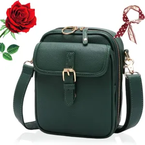 Zealburst Crossbody Bag, Forcipower Leather Crossbody Purse, Urvashi Bag for Women with Built in Wallet
